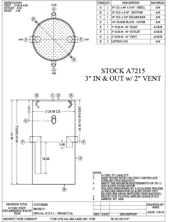 a7215 3 inch waste trap